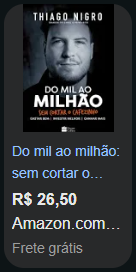 Preço Do mil ao milhão